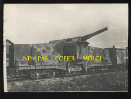 GUERRE 14/18 - CANON ET TRAIN BLINDE DANS LA SOMME - Guerre, Militaire