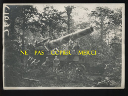 GUERRE 14/18 - CANON DE 400 M/M SUR VOIE FERREE DANS LA SOMME - - War, Military