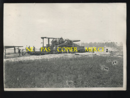 GUERRE 14/18 - CANON DE 305 M/M SUR VOIE FERREE DANS LA SOMME - Guerre, Militaire