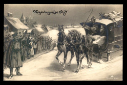 GUERRE 14/18 - ILLUSTRATEURS - NEUJAHRSGRUSSE 1917 - CROIX ROUGE AU VERSO - Guerre 1914-18