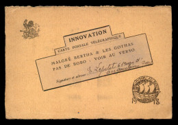 GUERRE 14/18 - ILLUSTRATEURS - INNOVATION - CARTE POSTALE TELEGRAPHIQUE - Guerre 1914-18
