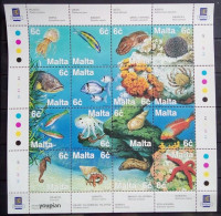 Malta 1999, Marine Life, MNH Sheetlet - Malte