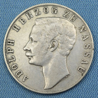 Nassau • 1 Thaler 1860 • Ss / VF-XF • Adolph • Ag 900 ‰ • Mint.: 30'030 • Vereinstaler / Taler / German States • [24-898 - Taler En Doppeltaler