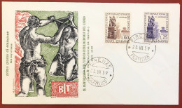 ITALY - FDC - 1959 - 40th Anniversary Of The International Labor Organisation - FDC