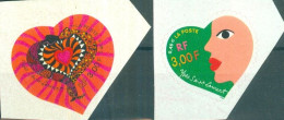 FRANCE - N°27** Et 28*** MNH - Saint-Valentin. Coeurs 2000 Du Couturier Yves Saint Laurent. - Unused Stamps