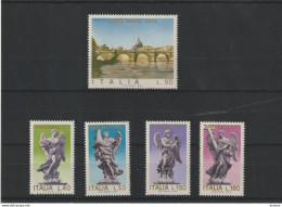 ITALIE 1975 Année Sainte, Pont Saint Ange Et Sculptures D'anges Yvert 1211-1215, Michel 1478-1482 NEUF** MNH - 1971-80: Neufs