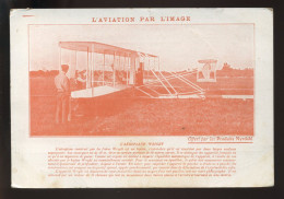 AVIATION - L'AEROPLANE WRIGHT - PUBLICITE AU VERSO - ....-1914: Precursors