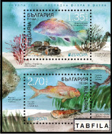 BULGARIA - 2024 - Europa-CEPT - Marine Flora And Fauna - Bl - MNH - Unused Stamps