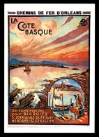 PUBLICITE - ILLUSTRATEURS - H.O. NOURAC - COTE BASQUE - EDITIONS MIC MAX N°2951 COLLECTION LA VIE DU RAIL - Advertising