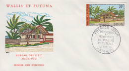 Enveloppe  FDC  1er  Jour   WALLIS  ET  FUTUNA    Batiments  Et  Monuments   1977 - FDC