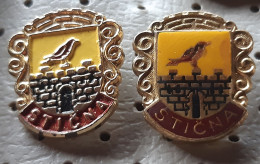 STICNA Coat Of Arms, Blason Birds Slovenia Pins - Cities