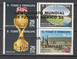 Football / Soccer / Fussball - WM 1986:  Sao Thomè  Zdr **, Goldaufdr. - 1986 – México