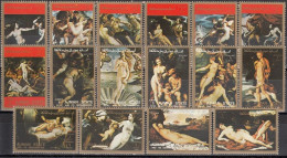 AJMAN 2555-2570,unused - Nudes