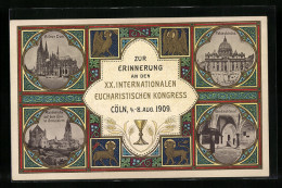 AK Köln, XX. Internationaler Eucharistischer Kongress, 04.-08.08.1909, Dom, Peterskirche, Abendmahlsaal  - Koeln