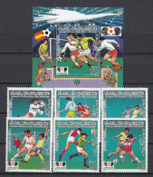Football / Soccer / Fussball - WM 1986:  Libyen  6 W + Bl ** - 1986 – Messico