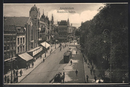 AK Amsterdam, Rembrandtplein, Strassenbahn  - Tramways