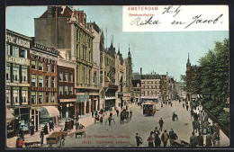 AK Amsterdam, Rembrandtsplein, Strassenbahn  - Tramways