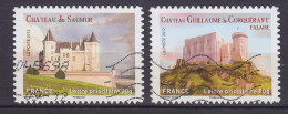 France 2012 Mi. 5366 I, 5368 I, Schlösser Chateau Guillaume-le-Conquérant, Falaise & Chateau De Saumur (o) - Used Stamps