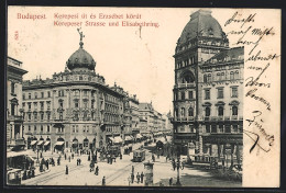 AK Budapest, Strassenbahnen In Der Kerepeser Strasse  - Tramways