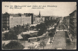 AK Wien, Strassenbahnen Am Neubaugürtel  - Tram