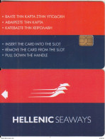 GREECE - Hellenic Seaways, Cabin Keycard, Used - Cartes D'hotel