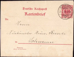 604349 | Ganzsache Aufgegeben In  | Rohrsen (W - 3071), Schwarme (W - 2811), - - Lettres & Documents