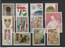 ITALIE 1976 Yvert 1254-1256 + 1262-1265 + 1271-1272 + 1286-1288 NEUF** MNH Cote 5,10 Euros - 1971-80: Nieuw/plakker
