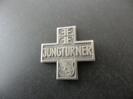 Old Badge Schweiz Suisse Svizzera Switzerland - Turnkreuz Jungturner Bern Nidau - Zonder Classificatie