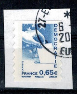 2008 N 4202 DEMOCRATIE VALEUR DE L'EUROPE OBLITERE CACHET ROND #234# - Used Stamps