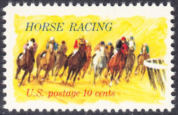 !a! USA Sc# 1528 MNH SINGLE (a3) - Horse Racing - Ungebraucht