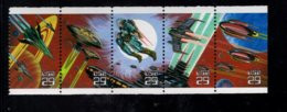 223005503  1993 SCOTT 2745A (XX) POSTFRIS MINT NEVER HINGED  - SPACE FANTASY Booklet Pane - Unused Stamps