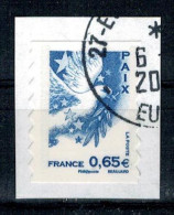 2008 N 4204 PAIX COLOMBE VALEUR DE L'EUROPE OBLITERE CACHET ROND #234# - Gebruikt