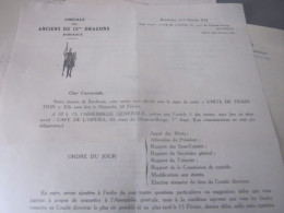 3 Documents Du 15eme Dragons (on Garde La Frontiere) - 1939-45