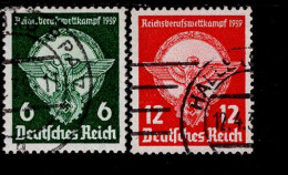 Deutsches Reich 689 - 690 Reichsberufswettkampf Gestempelt Used (1) - Used Stamps