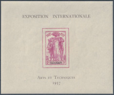 F-EX50397 FRANCE SOUDAN 1937 MNH ARTS & TECNICS INTERNATIONAL EXPO.  - Unused Stamps