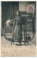CPA - CHINE - SHANGHAI - Trawling Chinese Cook - Affr. 1c Hong-Kong Oblitéré Shanghai B.P.O. 1906 - China