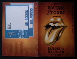Publicité, Spectacle, Musique & Musiciens, The Rolling Stones, Bridges To Babylon , Tour 1999, Frais Fr 2.45 E - Publicités