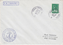 France Cover P.R. Durance  Ca Brest 22.3.1978 (AW178) - Polareshiffe & Eisbrecher