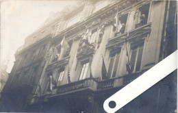 75 Paris IX, Rue Chauchat,  Carte-Photo  Le 13 Novembre 1918, Libération, Drapeaux, D09.139 - Distretto: 09