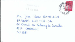 FRANCE Ca.1998:  LSC D' Annecy (Hte Savoie) Pour Carouge (GE, Suisse) - Covers & Documents