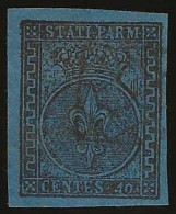 Parma      .  Yvert    .   5 (2 Scans)    .   1852   .     O      .    Cancelled - Parme