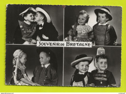 BRETAGNE Folklore Couple D'Enfants En Costumes De PONT-AVEN LORIENT PONT L'ABBE PLOUGASTEL LOCRONAN - Costumes