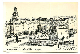 Cpm  29 :  CONCARNEAU  La Ville Close Dessin Dazy       VOIR    DESCRIPTIF   §§§ - Concarneau