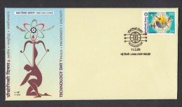 INDIA, 1999,  FDC,  National Technology Day, Jai Vigyan,  New Delhi Cancellation - Briefe U. Dokumente