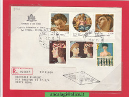 FDC San Marino 1975 - 041 - Due Serie Su Busta Racc. R.S.M. "NATIVITA' " Trittico + "ANNO DELLA DONNA"- Vedi Descrizione - FDC