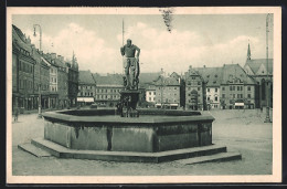 AK Eger, Markt Mit Alten Brunnen Wastl  - Tchéquie