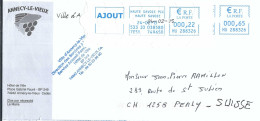 FRANCE Ca.1998:  LSC D' Annecy (Hte Savoie) Pour Perly (GE, Suisse) - Lettres & Documents