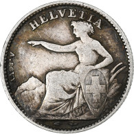 Suisse, 1/2 Franc, Helvetia, 1851, Argent, TB+, KM:8 - Other & Unclassified