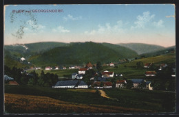 AK Georgendorf, Ortsansicht Vor Bewaldeten Bergen  - Tchéquie