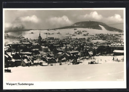 AK Weipert /Sudetengau, Ortsansicht Im Schnee  - Tchéquie